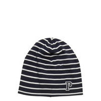 Cap Po.P Stripe Accessories Headwear Hats Baby Hats Sininen Polarn O. Pyret