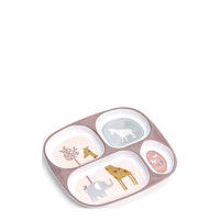 4 Room Plate, Butterfly & Co. Home Meal Time Plates & Bowls Vaaleanpunainen Smallstuff