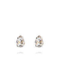 Petite Drop Stud Earring Rhodium Accessories Jewellery Earrings Studs Hopea Caroline Svedbom