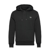 Tipped Hooded Sweatsh Huppari Musta Fred Perry