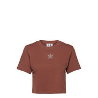 2000 Luxe Cropped Tee W T-shirts & Tops Short-sleeved Punainen Adidas Originals, adidas Originals