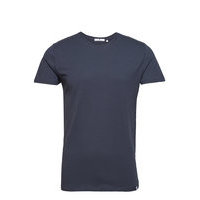 Regular Fit Round Neck T-Shirt T-shirts Short-sleeved Sininen Revolution