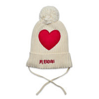 Heart Pompom Hat Accessories Headwear Hats Beanie Kermanvärinen Mini Rodini