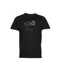 T-Shirt Stockholm Pong Pong Black T-shirts Short-sleeved Musta DEDICATED