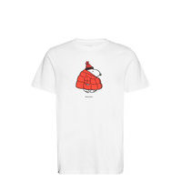 T-Shirt Stockholm Snoopy Puffer White T-shirts Short-sleeved Valkoinen DEDICATED