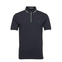 Tipped Placket Polo Polos Short-sleeved Sininen Fred Perry