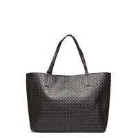 Leather Tote Shopper Laukku Musta By Malina