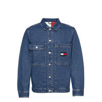 Boxy Shirt Jacket Ae731 Svmbr Farkkutakki Denimtakki Sininen Tommy Jeans