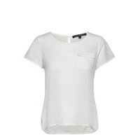 Classic Short Sleeved Pocket Tee T-shirts & Tops Short-sleeved Valkoinen French Connection