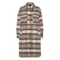 Vmgemma Check Long Jacket Ff2 Outerwear Coats Winter Coats Monivärinen/Kuvioitu Vero Moda