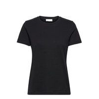 2nd Frost Tt - Essential Cotton Jer T-shirts & Tops Short-sleeved Musta 2NDDAY