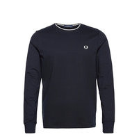 Twin Tipped T-Shirt T-shirts Long-sleeved Sininen Fred Perry