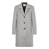 Slfsasja Wool Coat Boozt B Outerwear Coats Winter Coats Harmaa Selected Femme