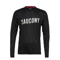 Stopwatch Long Sleeve T-shirts Long-sleeved Musta Saucony