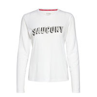 Stopwatch Long Sleeve T-shirts & Tops Long-sleeved Valkoinen Saucony