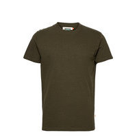 Regular Fit Round Neck T-Shirt T-shirts Short-sleeved Vihreä Revolution