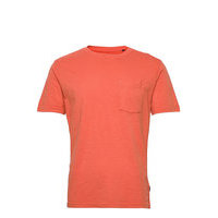 Outwashed Pocket Tee T-shirts Short-sleeved Vaaleanpunainen Sebago