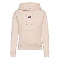 Tjw Tommy Center Badge Hoodie Huppari Vaaleanpunainen Tommy Jeans