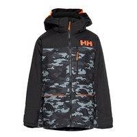 Jr Tornado Jacket Outerwear Snow/ski Clothing Snow/ski Jacket Musta Helly Hansen