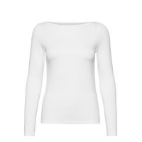 Ls Mod Bateau T-shirts & Tops Long-sleeved Valkoinen GAP