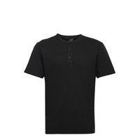 Henley T-Shirt T-shirts Short-sleeved Musta GAP