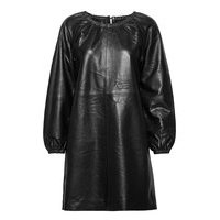 Roxy Leather Dress Polvipituinen Mekko Musta Just Female