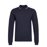 Ls Twin Tipped Shirt Polos Long-sleeved Sininen Fred Perry