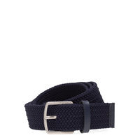 Men Belt Accessories Belts Braided Belt Sininen Lacoste