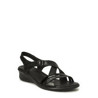 Felicia Sandal Shoes Summer Shoes Flat Sandals Musta ECCO