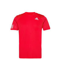 Club 3-Stripe T-Shirt T-shirts Short-sleeved Punainen Adidas Performance, adidas Performance