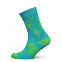 Socks Sigtuna World Map Blue Underwear Socks Regular Socks Sininen DEDICATED
