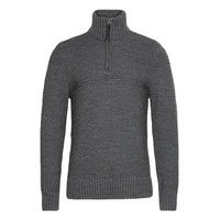 Jacob Henley Knitwear Half Zip Jumpers Harmaa Superdry