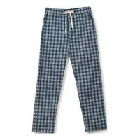 Leon Organic Cotton Flannel Pants Pyjama Sininen Lexington Home