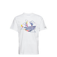 Summer Trefoil Tee T-shirts Short-sleeved Valkoinen Adidas Originals, adidas Originals