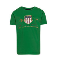 Archive Shield Ss T-Shirt T-shirts Short-sleeved Vihreä GANT