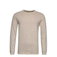 Basic Longsl T-shirts Long-sleeved Beige Tom Tailor