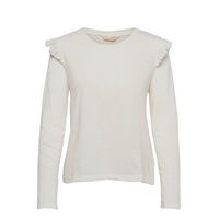 Gabrielle Top T-shirts & Tops Long-sleeved Valkoinen ODD MOLLY