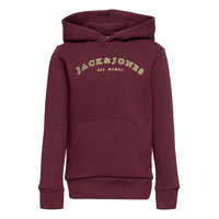 Jjcross Sweat Hood Jr Huppari Punainen Jack & J S, Jack & Jones