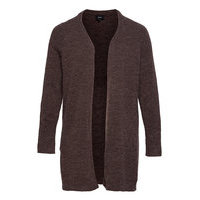 Malice, L/S, Cardigan Neuletakki Ruskea Zizzi