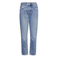 Original Straight Jeans Suorat Farkut Sininen Gina Tricot