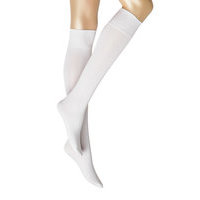 Ladies Knee High, Silky Cotton Knee Lingerie Socks Knee High Socks Valkoinen Vogue