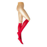Ladies Knee High, Silky Cotton Knee Lingerie Socks Knee High Socks Punainen Vogue