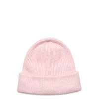 Slflinna-Mia Knit Beanie B Accessories Headwear Beanies Vaaleanpunainen Selected Femme