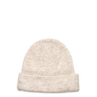 Slflinna-Mia Knit Beanie B Accessories Headwear Beanies Beige Selected Femme