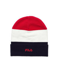 Slouchy Beanie Blocked With Small Logo Accessories Headwear Beanies Monivärinen/Kuvioitu FILA