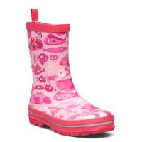 Jk Splash Print Shoes Rubberboots Unlined Rubberboots Vaaleanpunainen Helly Hansen