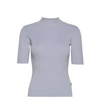 5181 - Della T-shirts & Tops Knitted T-shirts/tops Sininen SAND