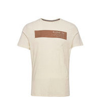 Tee T-shirts Short-sleeved Kermanvärinen Blend