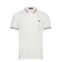 Textured Panel Polo Polos Short-sleeved Valkoinen Fred Perry