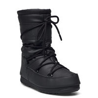 Mb Mid Rubber Wp Shoes Boots Ankle Boots Ankle Boot - Flat Musta Moon Boot